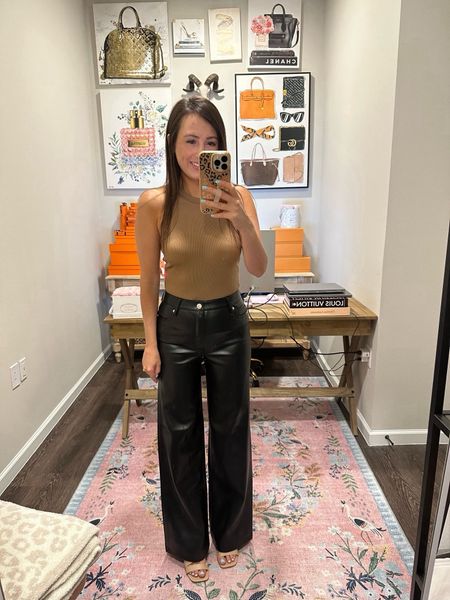 These Nsale blanknyc faux leather wide leg pants are beautiful!!! Obsessed with the color and I’m wearing my normal size 25. 





#LTKstyletip #LTKfindsunder100 #LTKSeasonal
