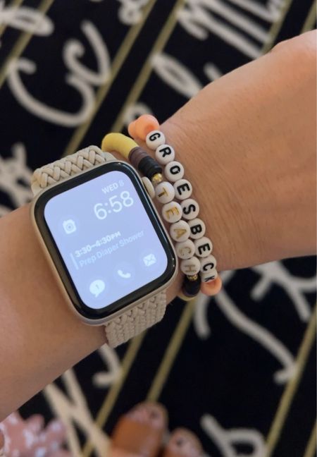 Affordable Apple watch band! Stretchy, comfy, and fashionable. 10/10. 
#applewatch #watchband #amazonfind

#LTKstyletip