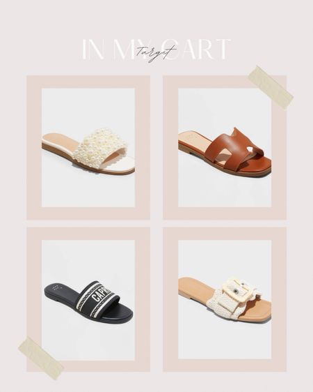 Target women’s slide sandals 👡 // pearl sandals, Hermes dupe sandals, Capri sandals 

#LTKxTarget #LTKshoecrush #LTKfindsunder50