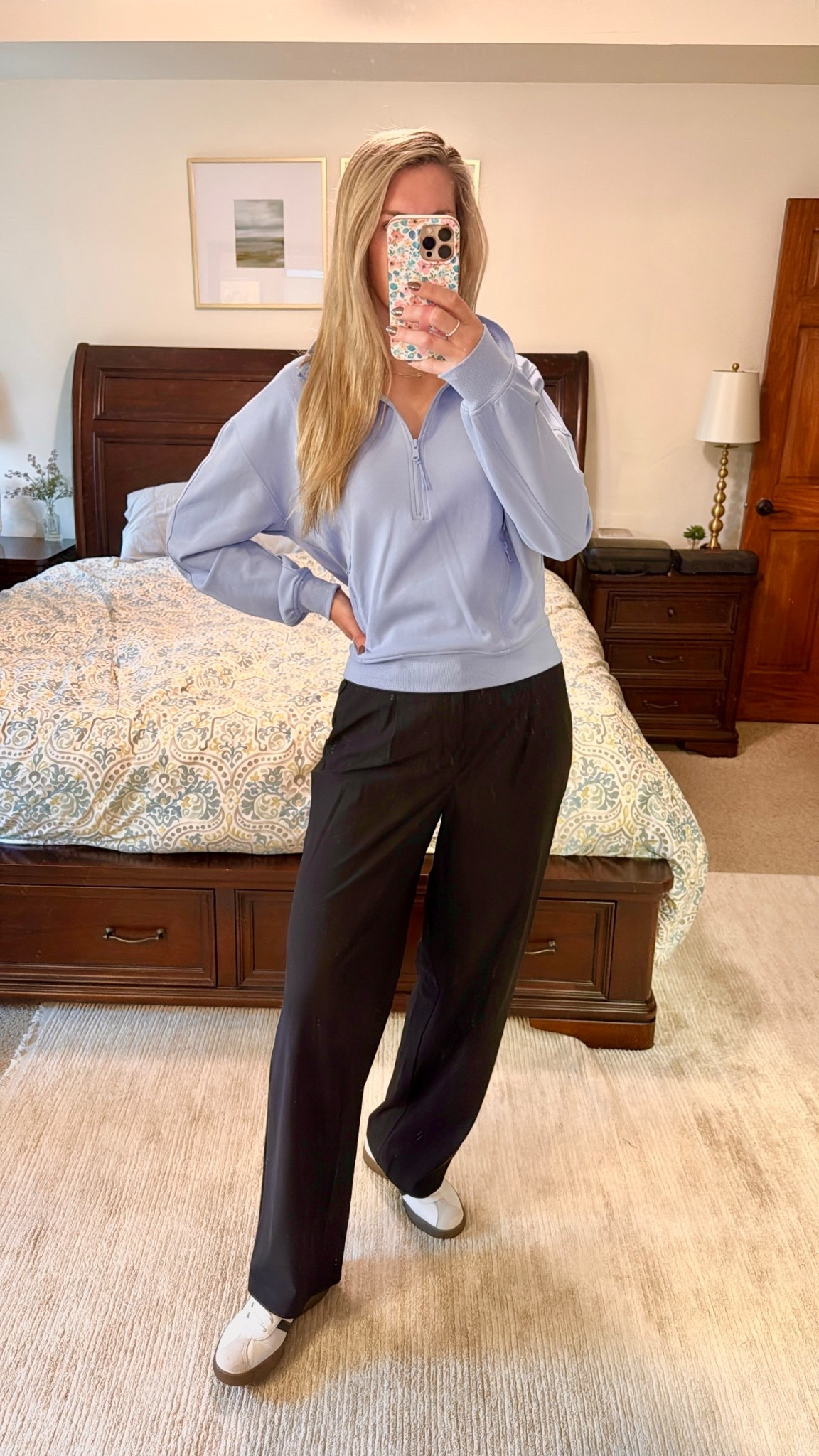 Wearing my true medium in both 
Today’s athleisure ootd for running errands 
Love these athletic trousers, they are such an easy throw on and go item! 

#LTKTall #LTKSaleAlert #LTKActive