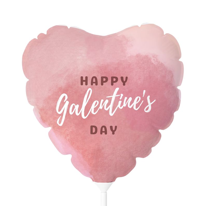 Pink Heart Happy Galentines Day Balloon, Choose Round or Heart Shaped 11 - Etsy | Etsy (US)