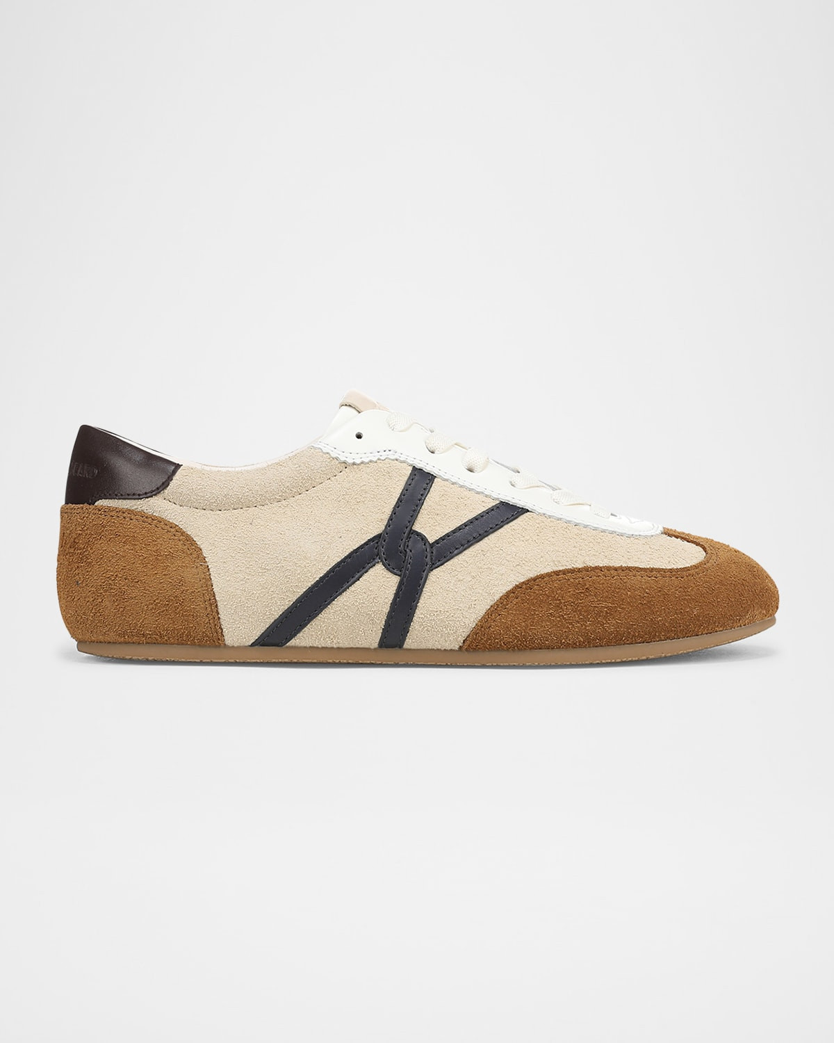 Riviera Mixed Leather Slim Trainer Sneakers | Neiman Marcus