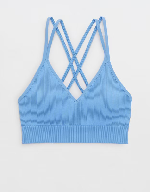 Aerie Seamless Strappy Padded Bralette | Aerie