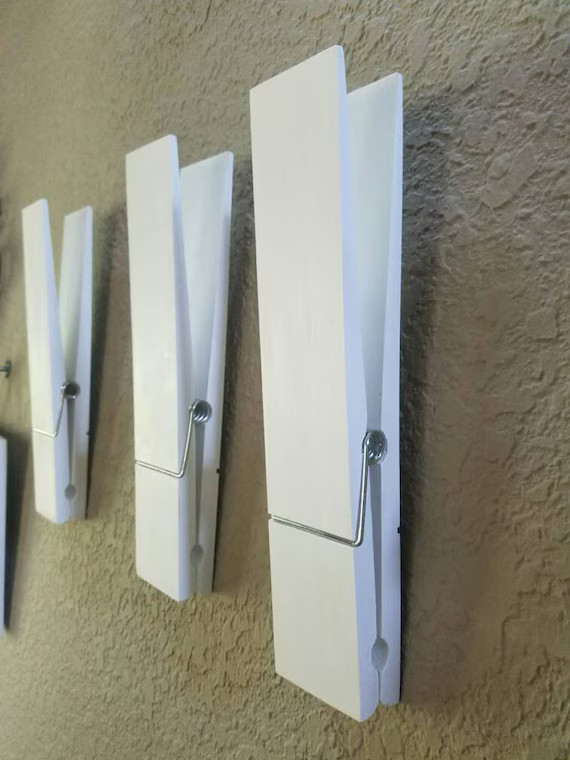 One Jumbo Rustic 12 Decorative Clothespin - Etsy | Etsy (US)