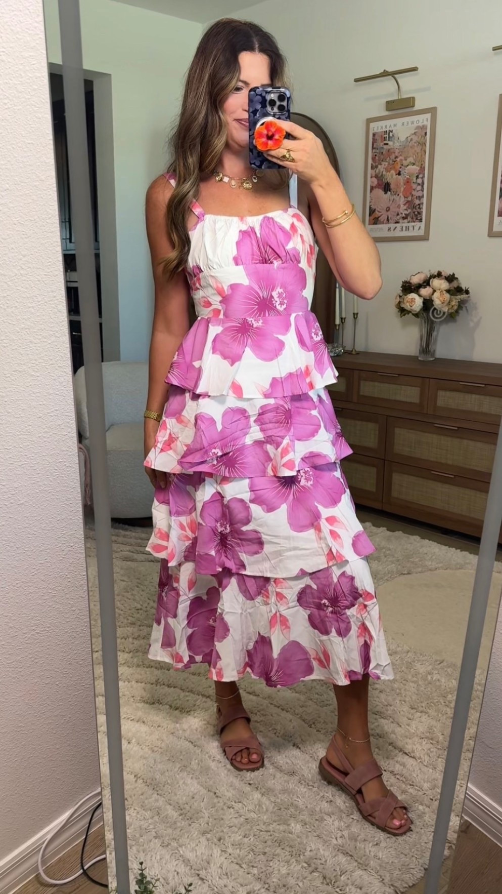 Forever in my floral dress era 🌺 Pink tropical prints, layered details, and the prettiest fit for spring and summer. This one feels so feminine and effortless. #floraldress #summerstyle #vacationoutfit #springfashion #midsizefashion

#LTKMothersDay #LTKSeasonal #LTKOver40
