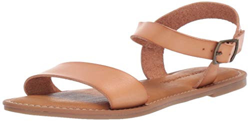 Amazon Essentials Women's Two Strap Buckle Sandal, Natural, 8.5 | Amazon (US)