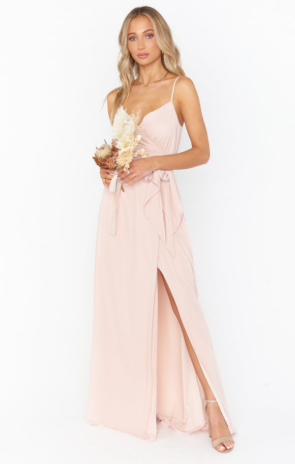 Liz Maxi Dress ~ Dusty Blush Crisp | Show Me Your Mumu