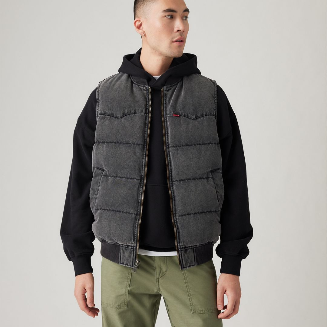 Levi's Western Super Puffer Vest - Men's S | Levi's US
