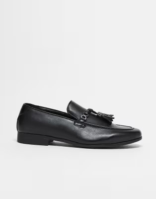 ASOS DESIGN loafers in black with tassel detail | ASOS (Global)
