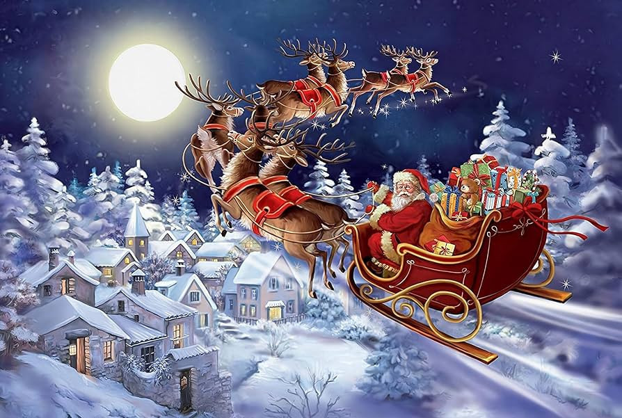 Bestbase 100 Piece Puzzles for Kids, Santa's Sleigh Christmas Puzzle, Puzzles for Kids Ages 4-8 8-10, Christmas Jigsaw Puzzles Toys for Children Gift for Boys Girls(15x10 inch) | Amazon (US)