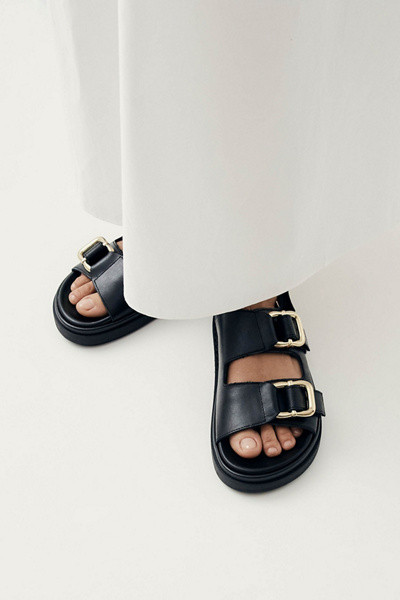 ALOHAS Harper Leather Slingback Buckled Sandal | Urban Outfitters (US and RoW)