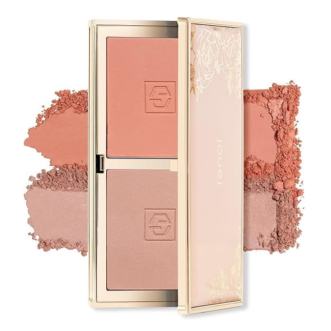 Jouer Blush Bouquet Duo 2 Shade Blush Palette High Pigment Powder Natural Flush Beauty Cosmetics ... | Amazon (US)
