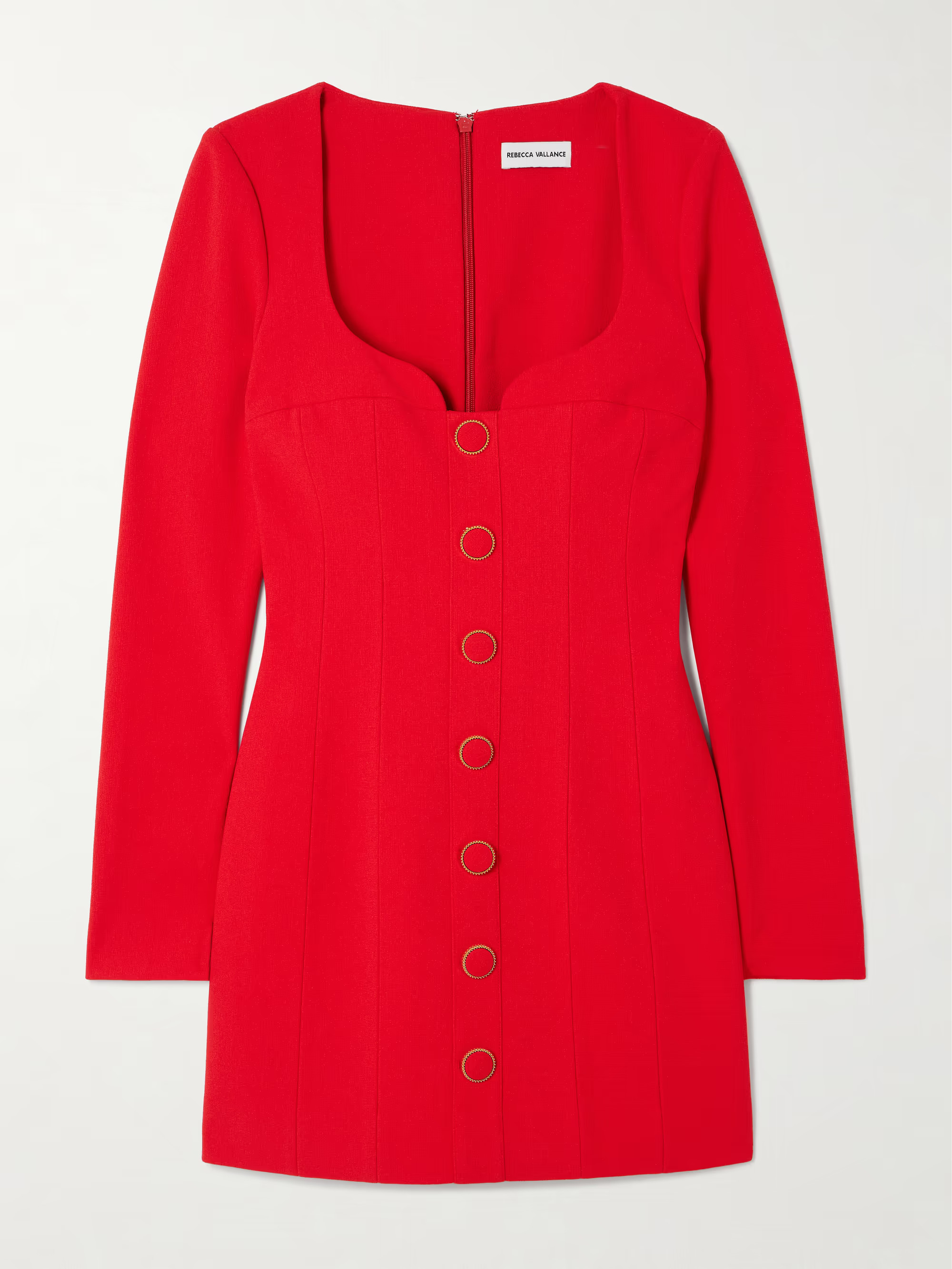 Cameron button-embellished crepe mini dress | NET-A-PORTER (US)