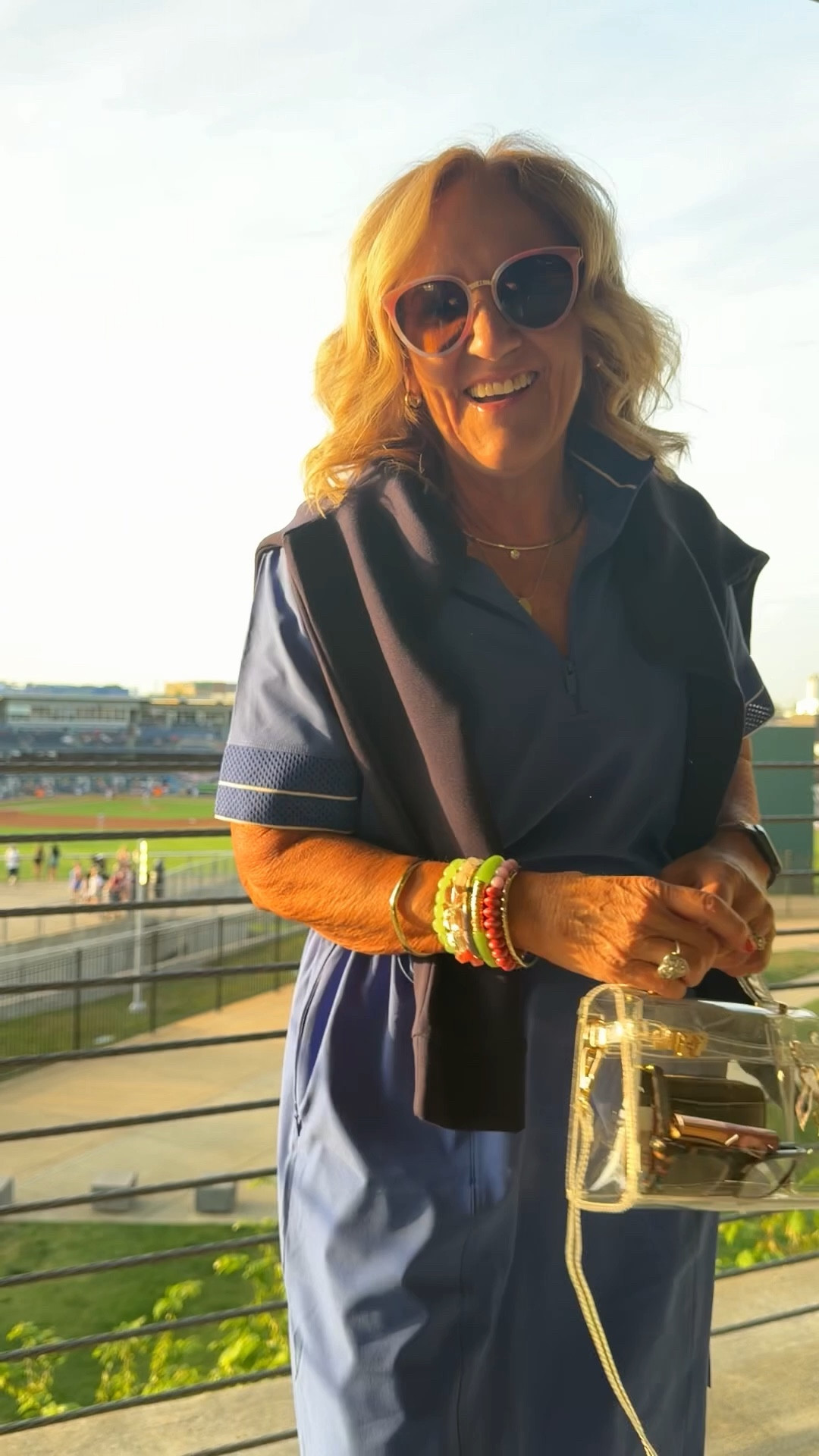 Cute sporty dress perfect for the ballgame. Wearing a 1.0 

20% off my bracelet stack with code NANETTE20
20% off electric picks jewelry code TAKE20

#LTKOver40 #LTKPetite #LTKootd