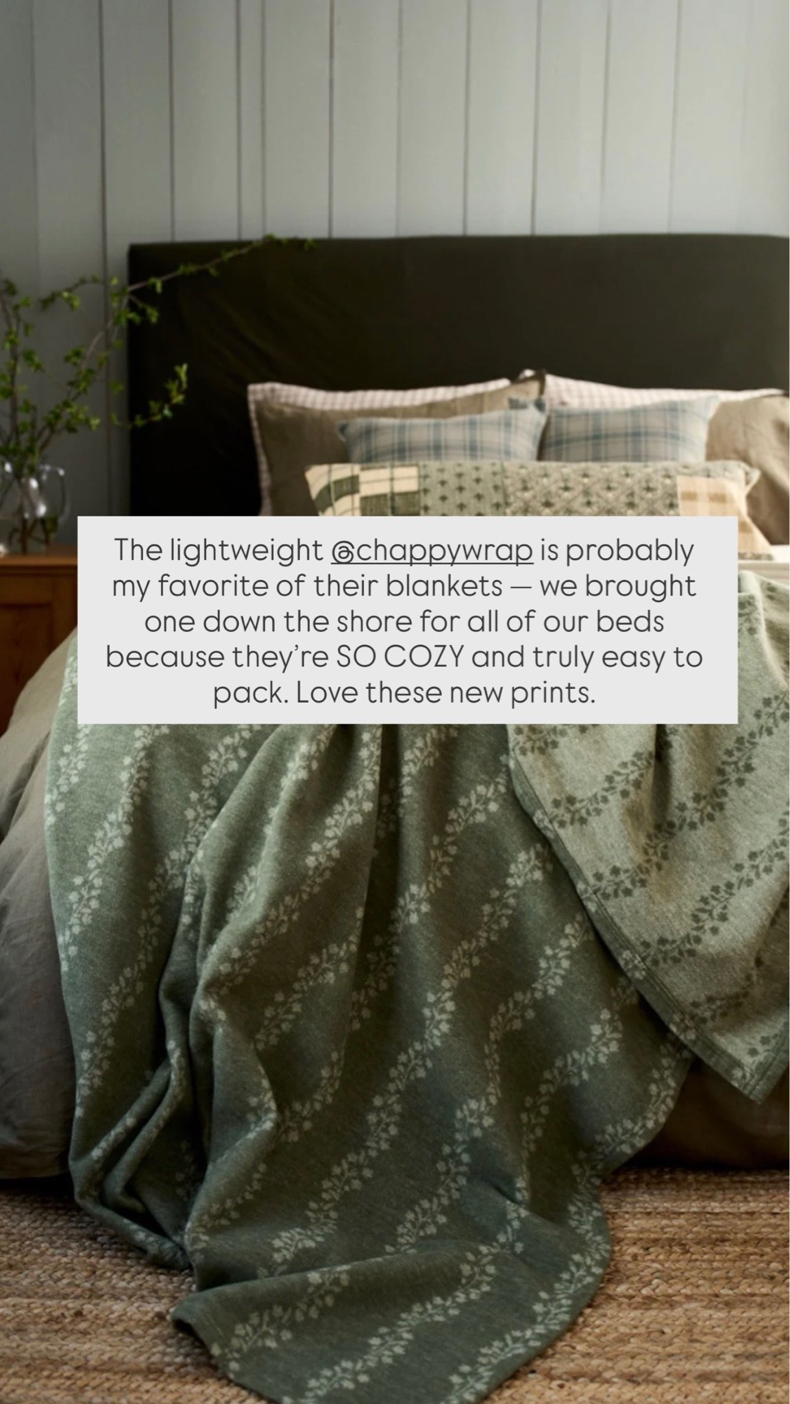The lightweight @chappywrap is probably my favorite of their blankets — we brought one down the shore for all of our beds because they’re SO COZY and truly easy to pack. Love these new prints. 

Bedroom, bedroom inspo, bedroom decor, spring home, bedding, bedroom furniture, bedroom accessories, bedroom styling, upholstered bed, girlonthehudson, neutral home, modern coastal,cozy home

#LTKHome #LTKSeasonal #LTKmorningroutine