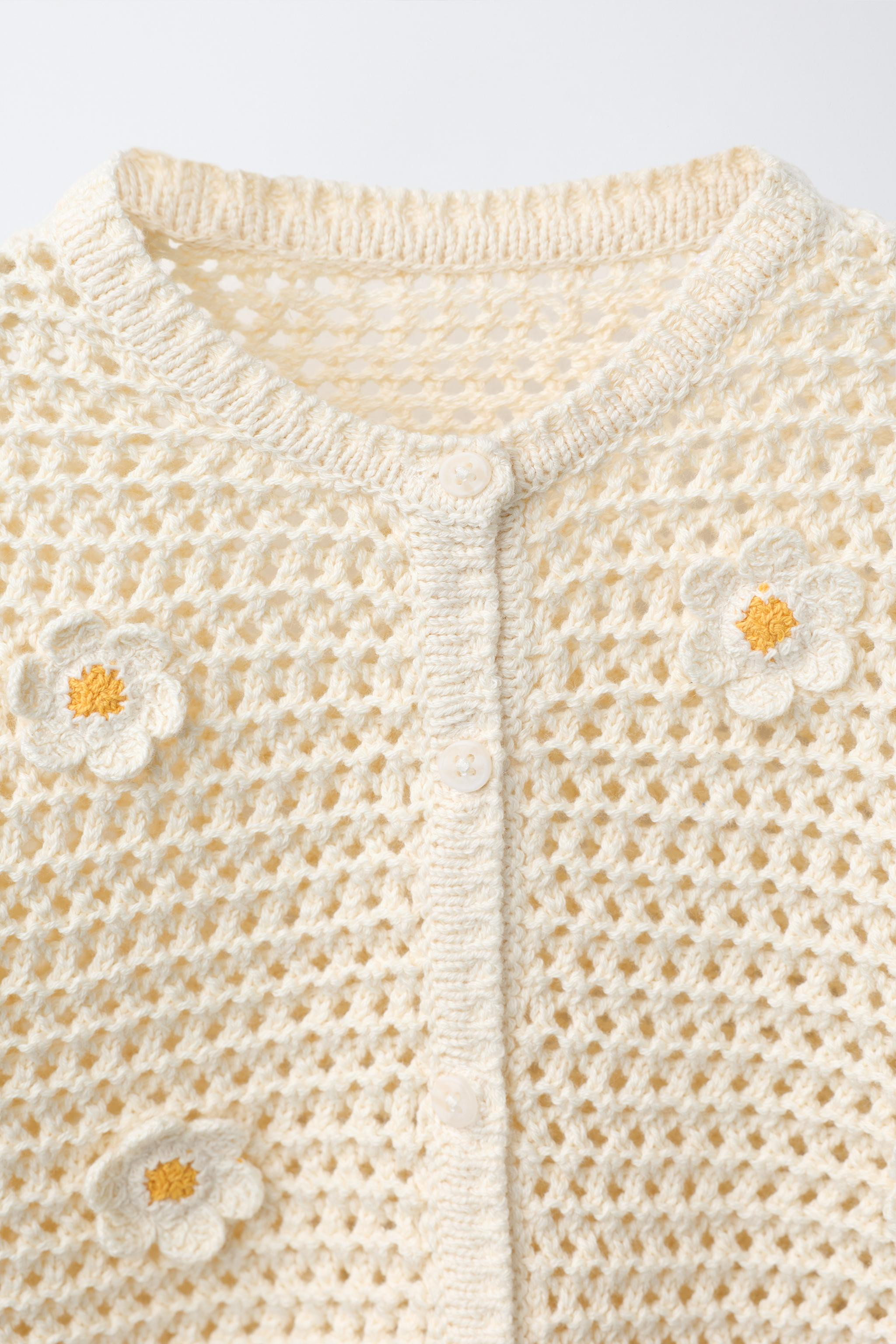 CROCHET DAISY CARDIGAN | Zara US