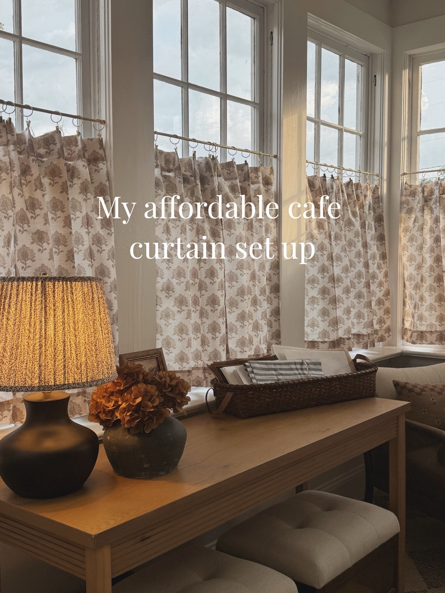 Lots of q’s on my exact tension rods. Here they are along with a few other affordable cafe curtain faves!

#LTKHome #LTKSeasonal #LTKdayinmylife