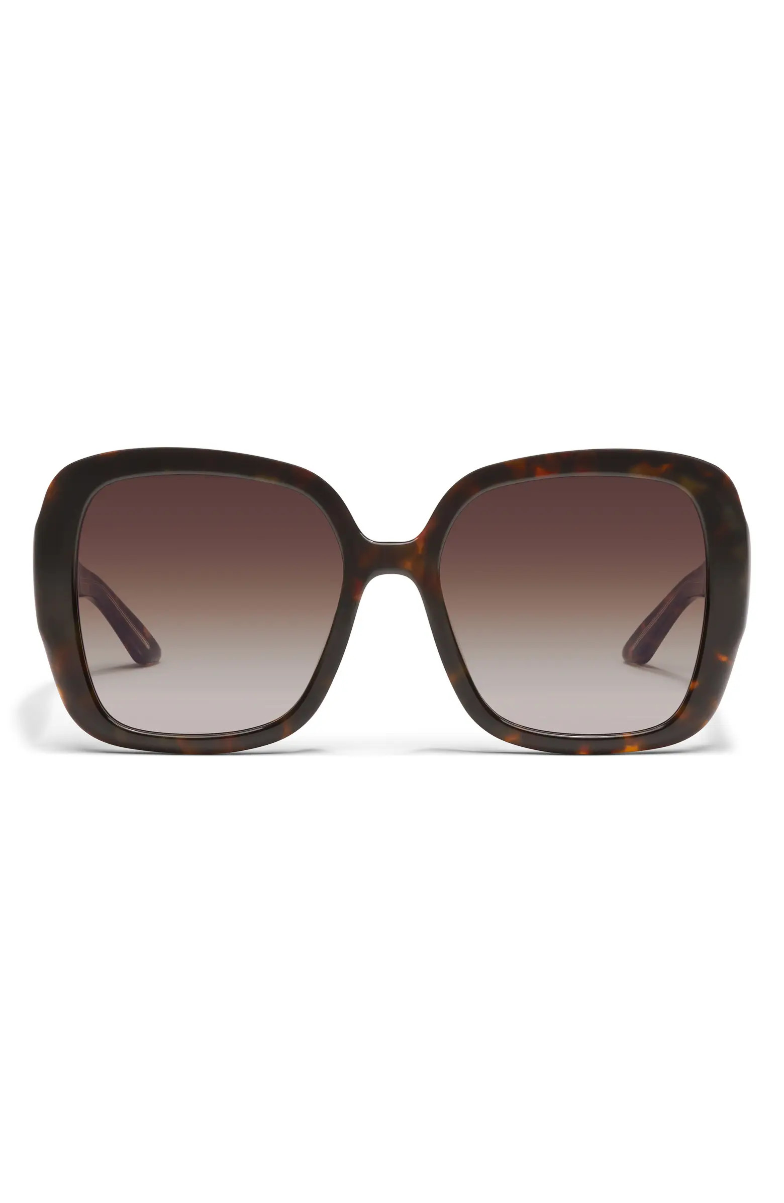 QUAY Full Glam 55mm Gradient Square Sunglasses | Nordstrom | Nordstrom
