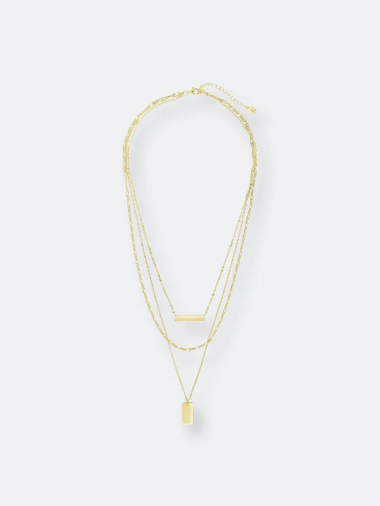 Triple Layered Bar Necklace | Verishop