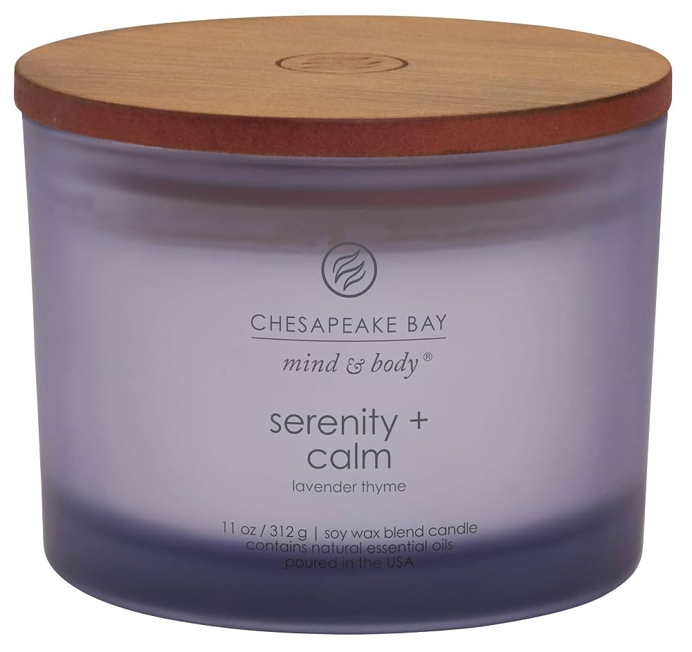 Chesapeake Bay Candle Scented Candle Serenity + Calm (Lavender Thyme) Coffee Table Home Décor | Amazon (US)