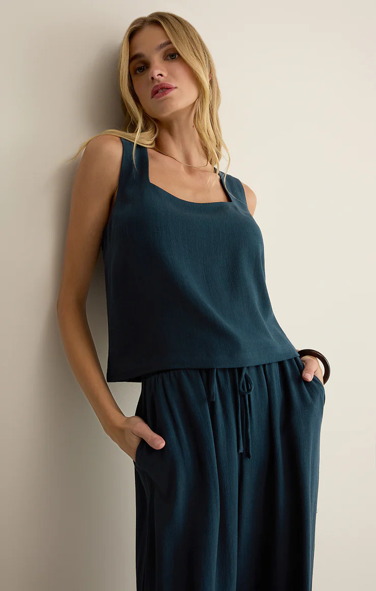 Charli Cropped Linen Tank | Z Supply