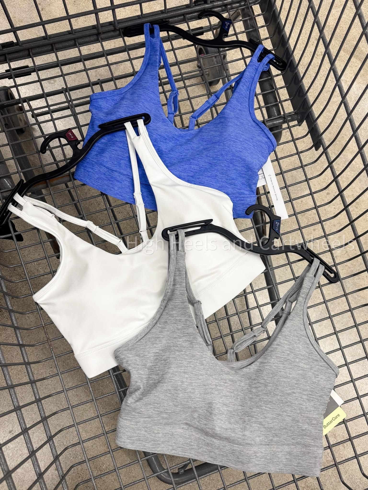 Snagged these sports bras from Walmart. I find them comfortable and perfect for when I'm doing yoga and Pilates.
