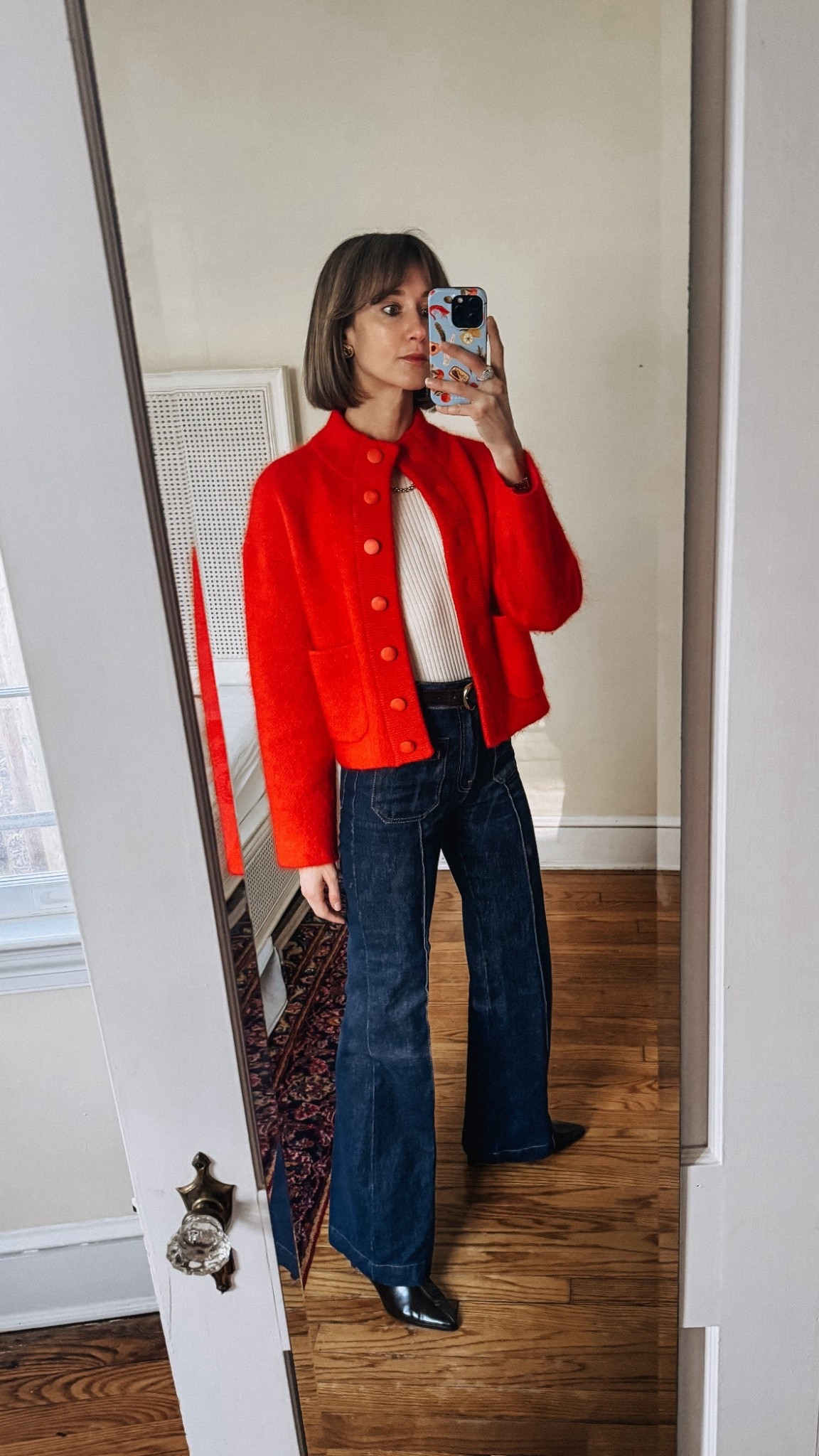 This chic sweater jacket is an eye catching spring layering piece. 

#LTKWorkwear #LTKootd #LTKOver40