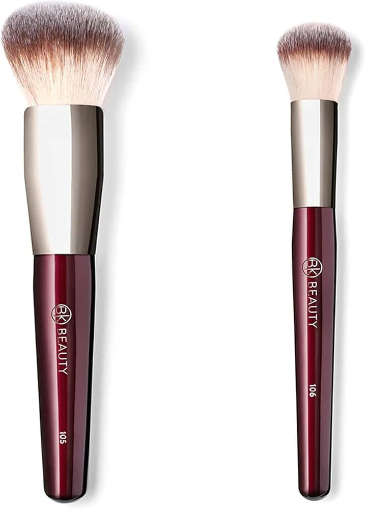 BK BEAUTY - LARGE BUFFER & ROUND FOUNDATION (2PC) - Professional Makeup Brush Set for Liquid or C... | Amazon (US)