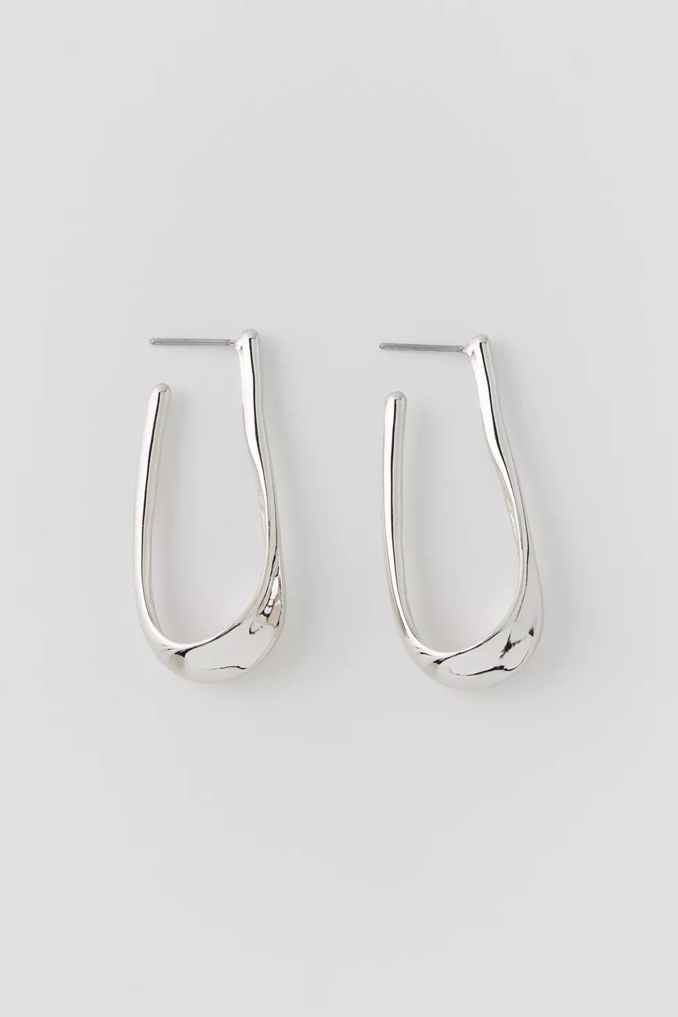 Oblong Thin Hoop Earring | Urban Outfitters (US and RoW)