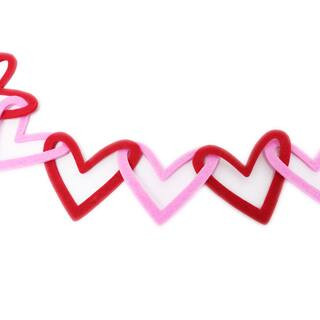 5ft. Hearts Felt Garland by Celebrate It™ | Michaels | Michaels Stores