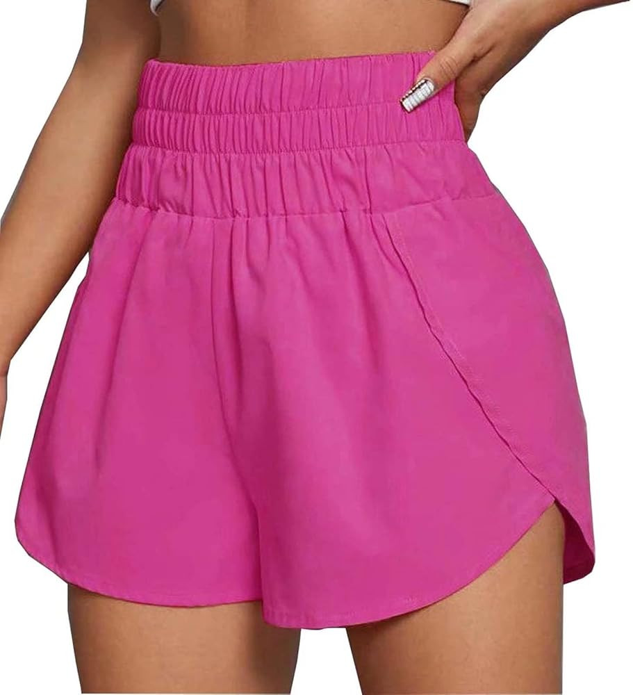 Women's Quick-Dry Running Shorts Elastic High Waisted Workout Active Shorts Sport Athletic Shorts | Amazon (US)