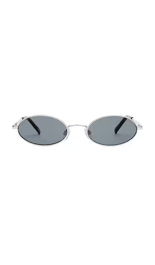Love Train Sunglasses in Silver & Smoke Mono | Revolve Clothing (Global)