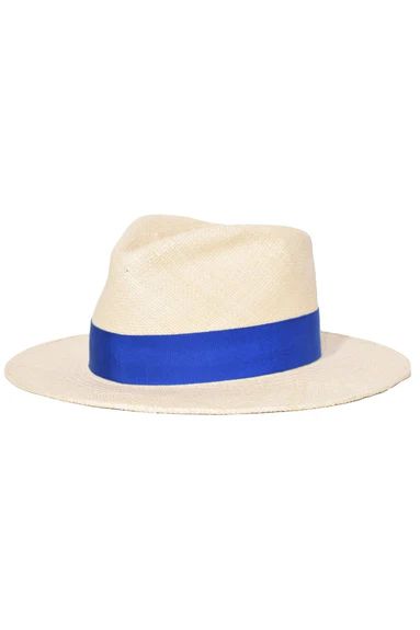 Ohara Hat in Natural/Blue | Hampden Clothing