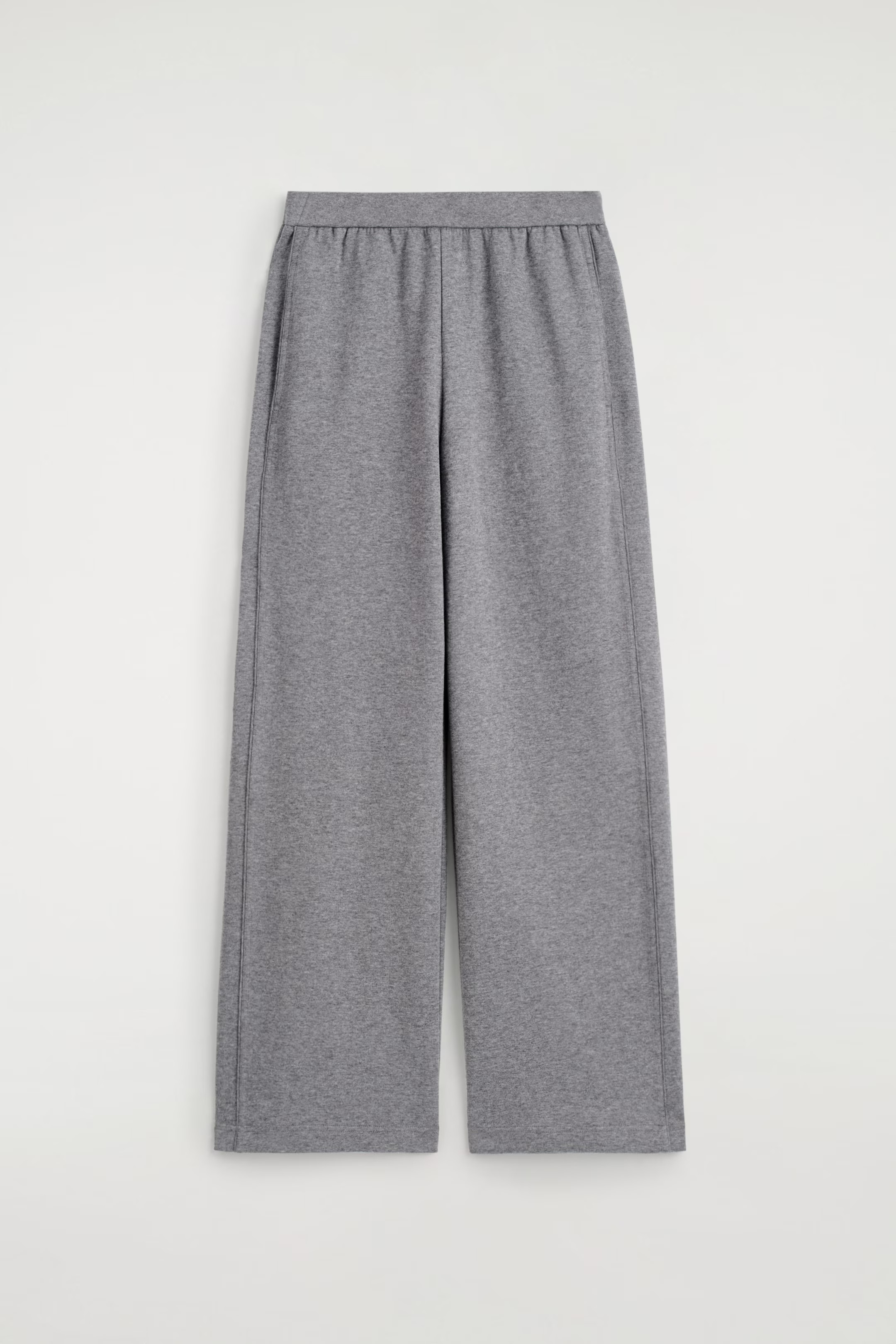 WIDE-LEG COTTON JOGGERS - GREY MÉLANGE | COS GB | COS UK