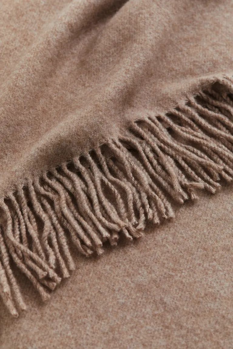 Wool-blend Throw - Brown - Home All | H&M US | H&M (US + CA)