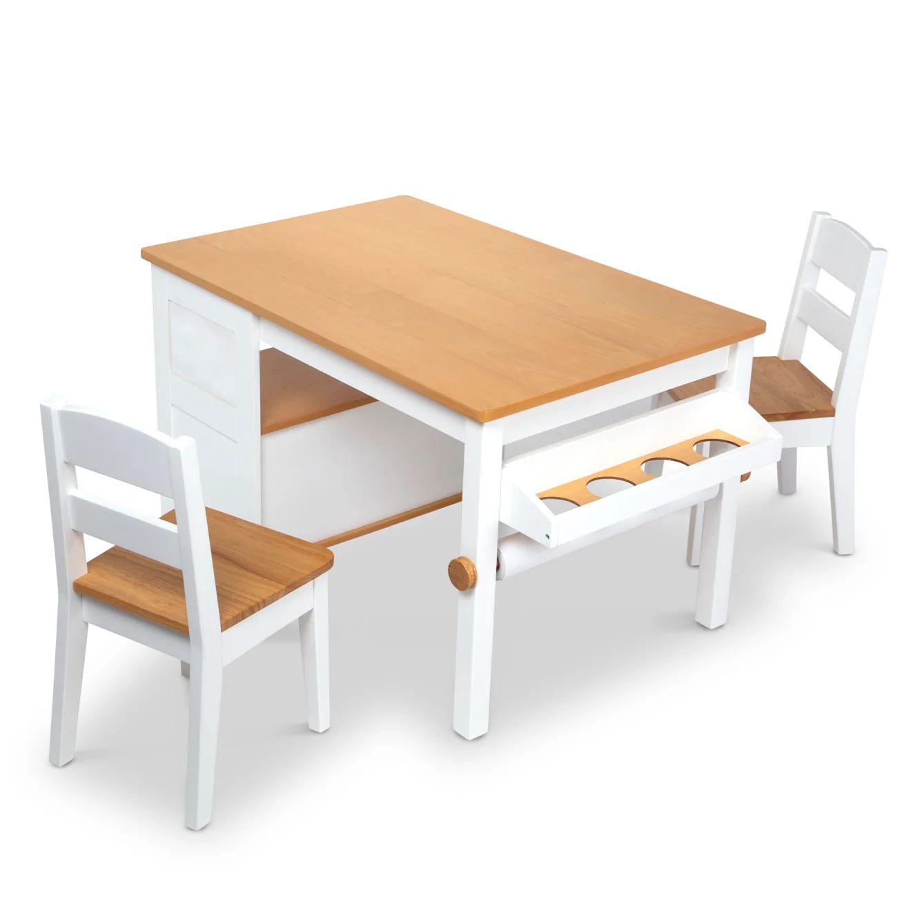 Wooden Art Table & Chairs Set | Melissa and Doug
