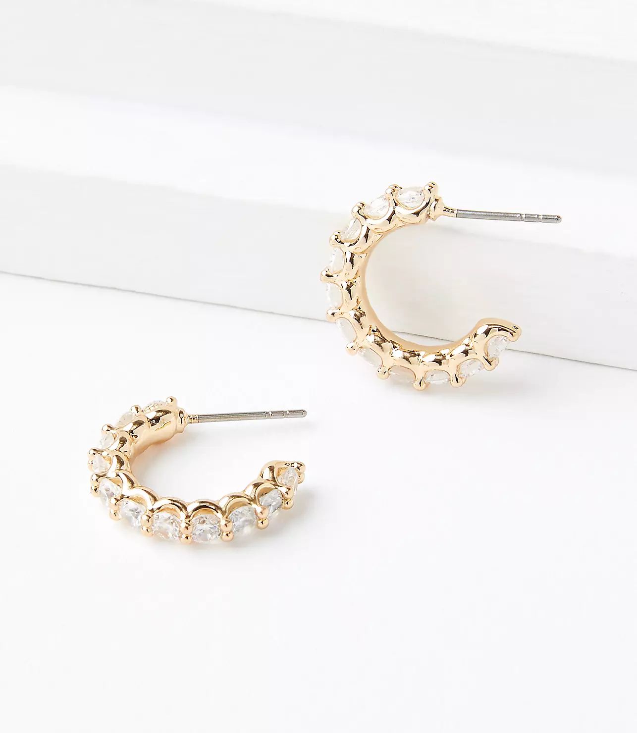 Crystal Huggie Earrings | LOFT