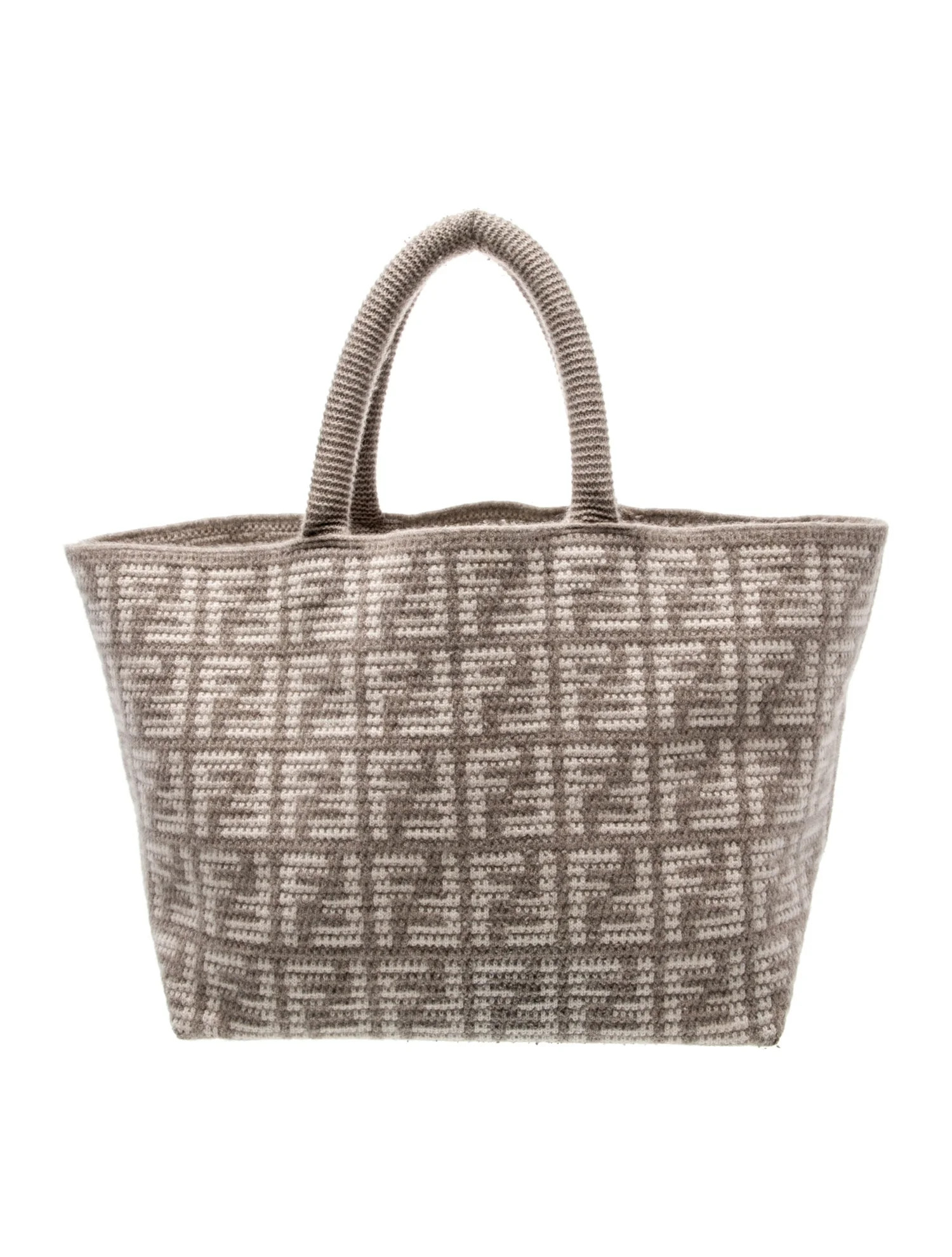 Fendi Zucca FF Shoulder Bag Large - Neutrals Totes, Handbags - FEN420316 | The RealReal | The RealReal