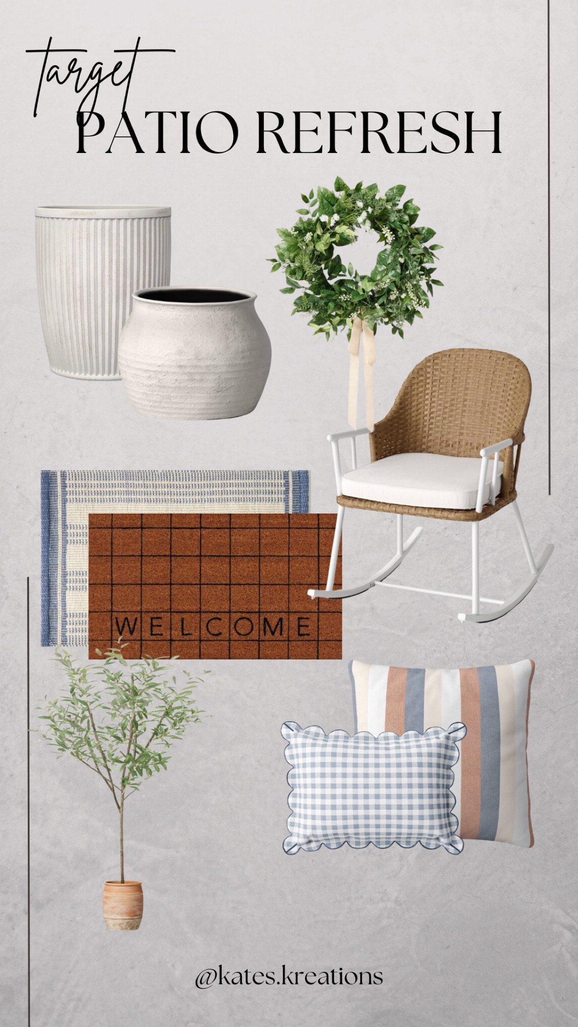 Patio refresh for spring and summer from Target! // outdoor decor // front porch 

#LTKSeasonal #LTKHome