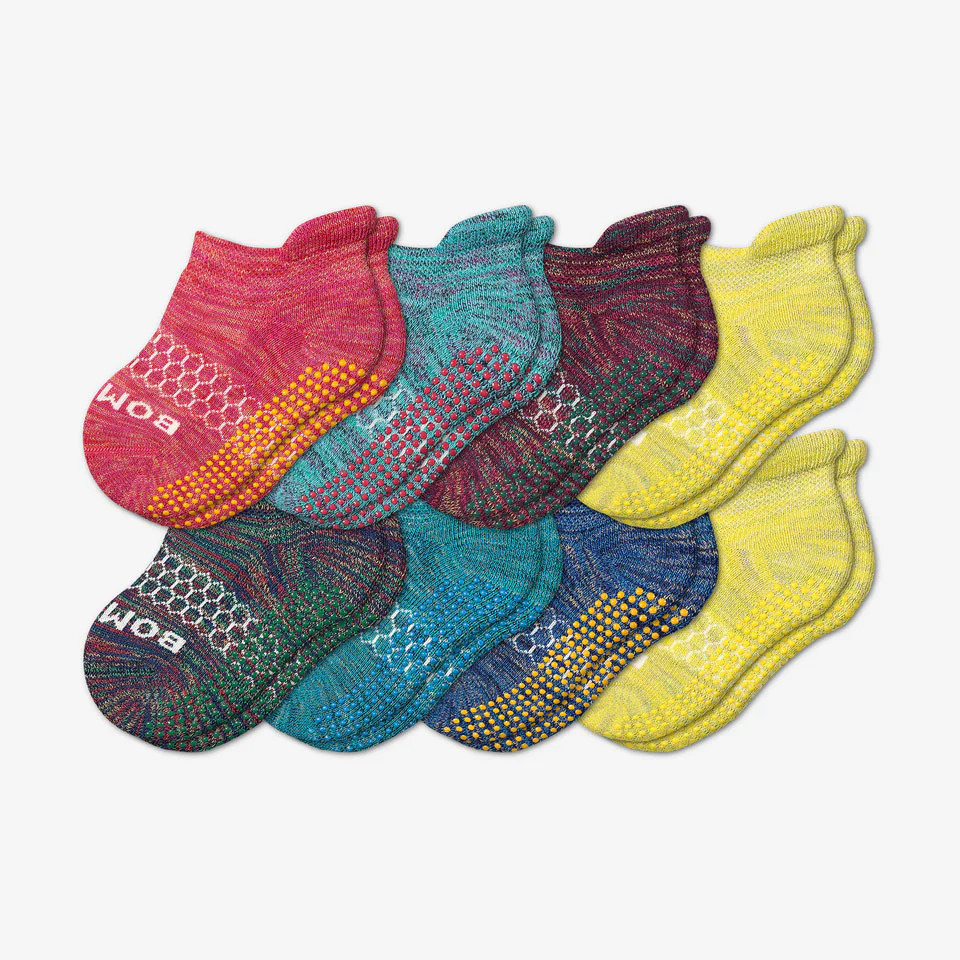 Toddler Space Dye Gripper Ankle Sock 8-Pack | Bombas