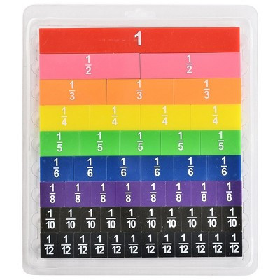 Zummy Magnetic Fraction Tiles Magnet Set, Math Skills Toy for Early Kids, Homeschool Supplies | Target
