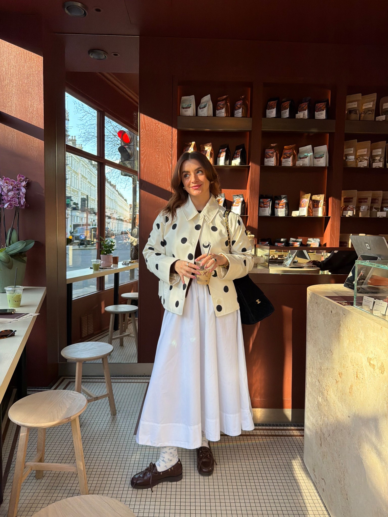 The viral polka dot jacket 🖤🤍 