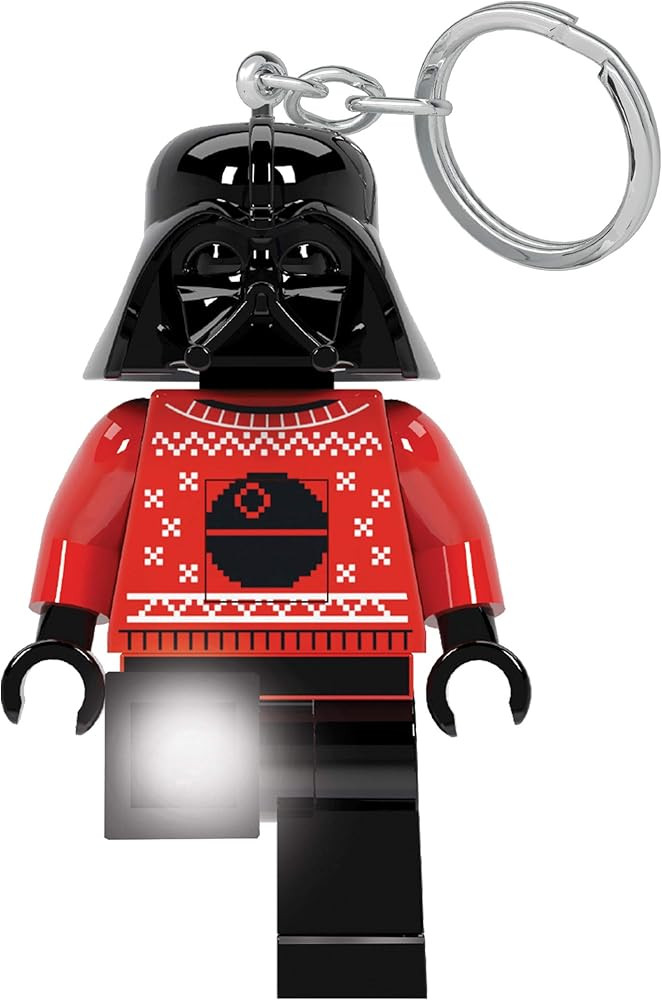 LEGO Star Wars Keychain Light - Darth Vader Holiday Ugly Sweater - 3 Inch Tall Figure (KE173H) | Amazon (US)