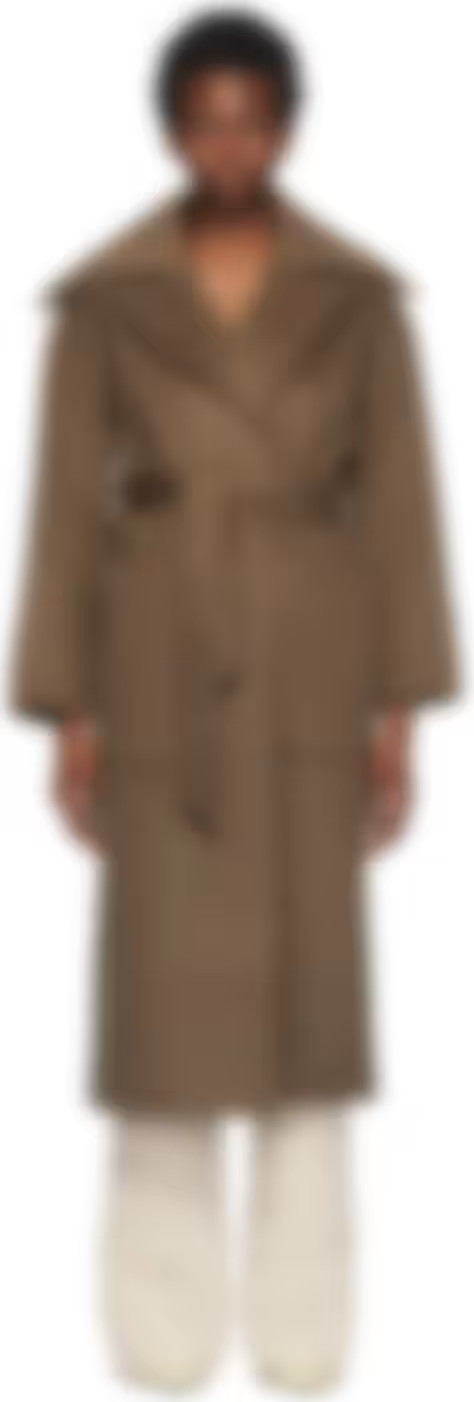 Brown Wrap Soa Trench Coat | SSENSE