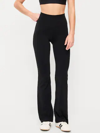 High-Waisted StudioSmooth Flare Leggings | Old Navy (CA)