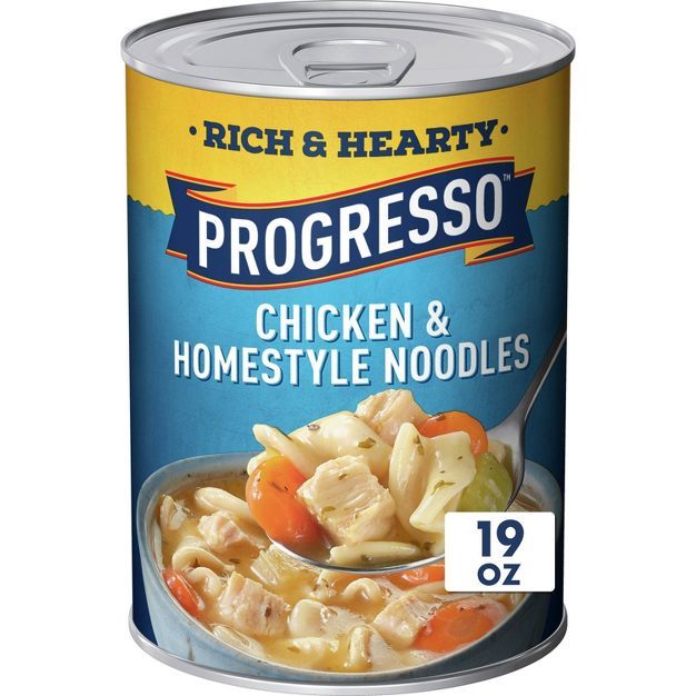 Progresso Rich &#38; Hearty Chicken &#38; Homestyle Noodle Soup - 19oz | Target