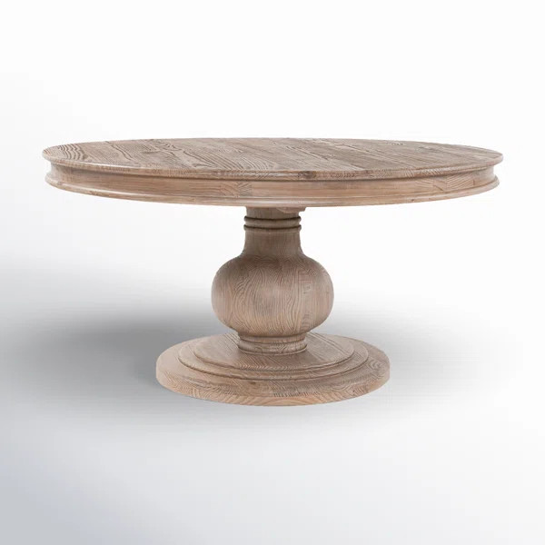 Dadeville Pine Round Solid Wood Dining Table | Wayfair North America