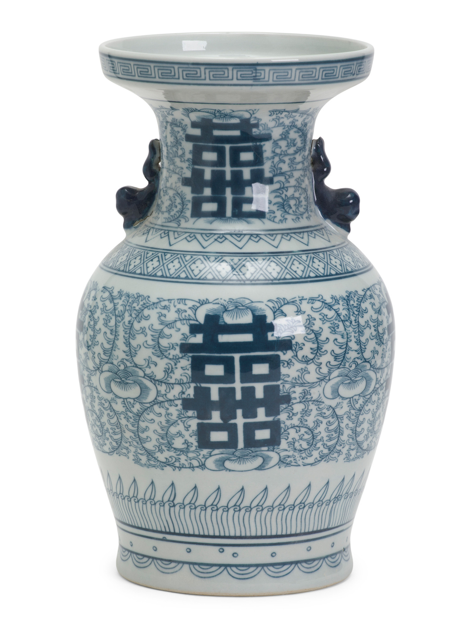 7x15 Double Happiness Flower Porcelain Vase With Ears | Home | Marshalls | Marshalls