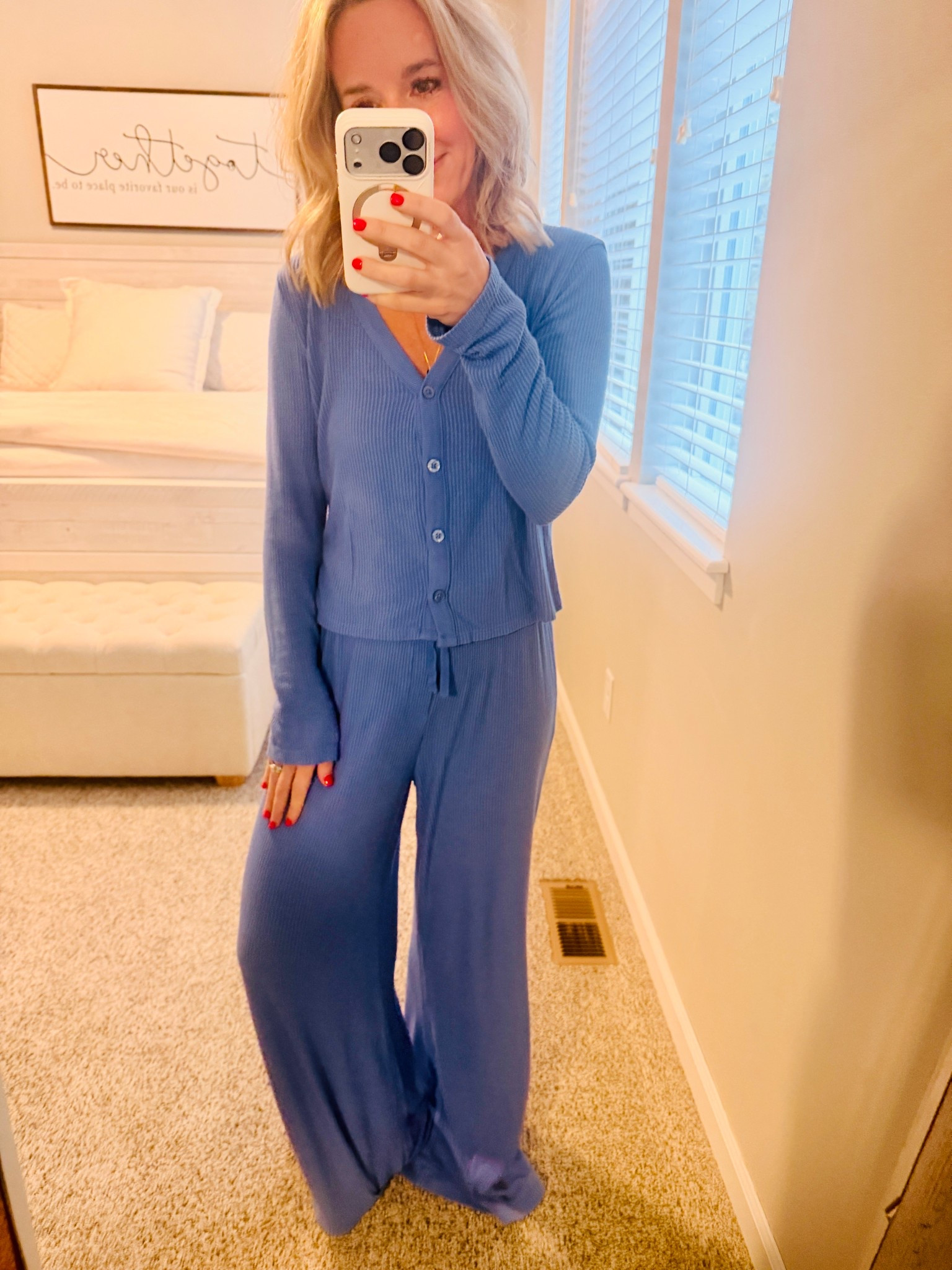 Still living for this lounge set! WFH approved!! Business meeting on the top & oh so comfy on the bottom!! 

#LTKootd