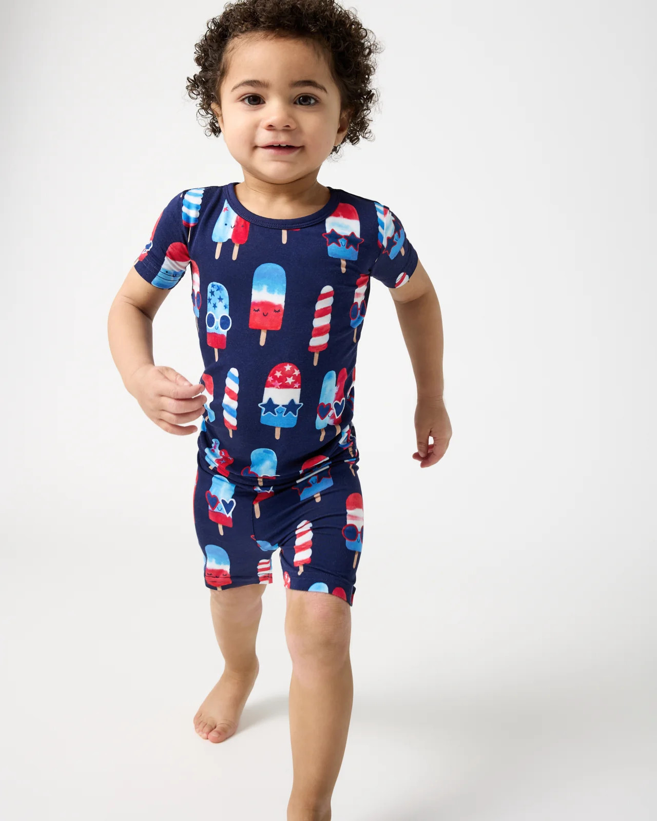 Sparkle Treats Two-Piece Short Sleeve & Shorts Pajama Set | Little Sleepies